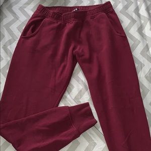 Burgundy Urban Planet Sweatpants